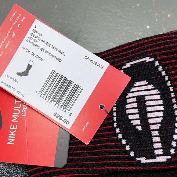 Nike Georgia Bulldogs UGA Socks On Field DA6832-902 Home Away 2 Pair - Picture 3 of 6